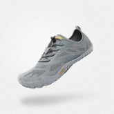 Trekking shoes trainers barefoot zero drop sole, wide toe box, 4mm sole Saguaro Smart Ⅰ gray for adults